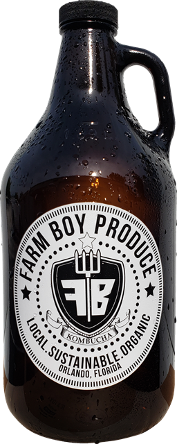 Farm Boy Produce kombucha growler